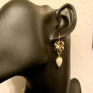 Earrings, faux pearl